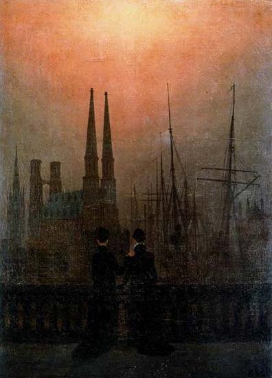 Caspar David Friedrich The Sisters on the Balcony oil painting image